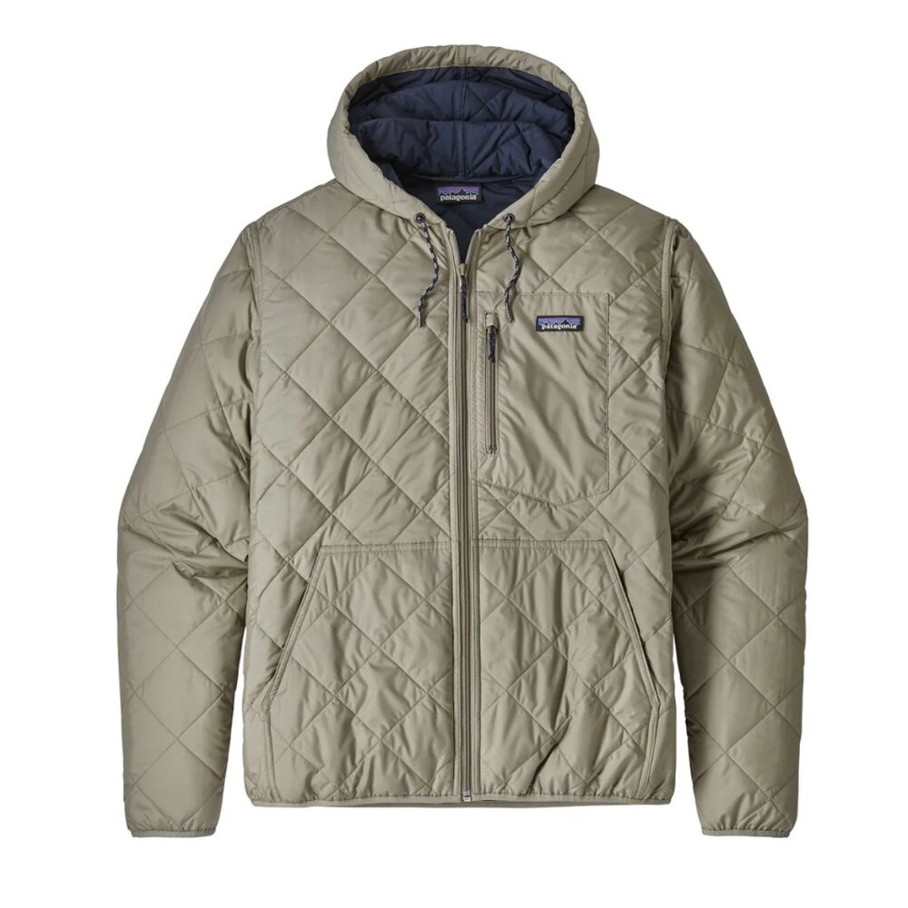 M Patagonia Diamond Quilted Bomber Hoody | Discontinued Wing Grey | 27610